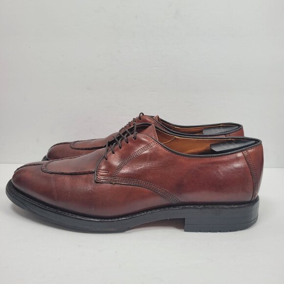 Allen Edmonds Men's Brown Split Toe Leather Shoes US Size 10D - Picture 2 of 8